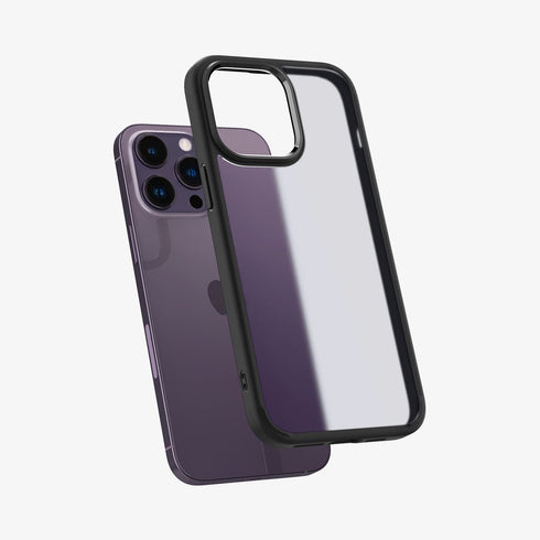 ACS04823 - iPhone 14 Pro Max Case Ultra Hybrid in frost clear showing the back